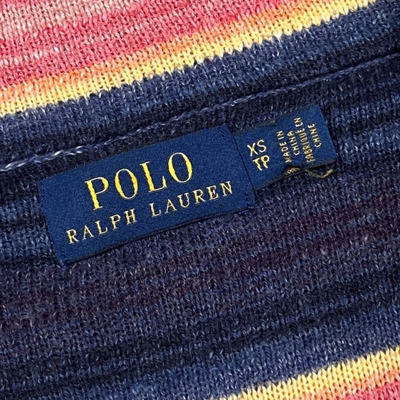 Polo Ralph Lauren Aztec Southwestern Navajo Shawl Cardigan Sweater Womens XS - Picture 5 of 8